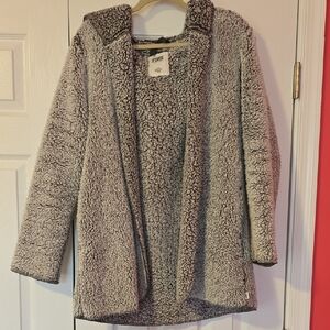 PINK Victoria's Secret Gray Teddy Jacket